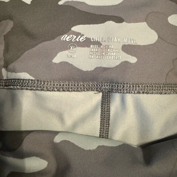 Aerie Green Camouflage Leggings XL - Picture 5 of 5